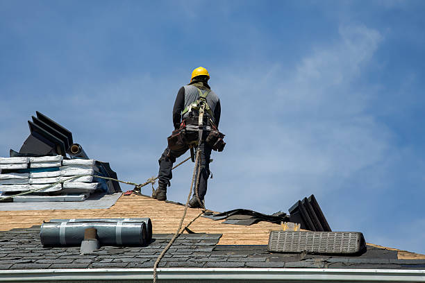 Professional Gutter Installation technician working in Hudson, WI